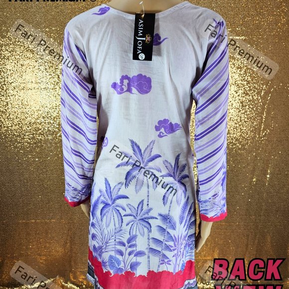 Asim Jofa 3PC Printed Lawn Cambric Cotton Shalwar Kameez Pakistani/Indian S/35 - Picture 7 of 11